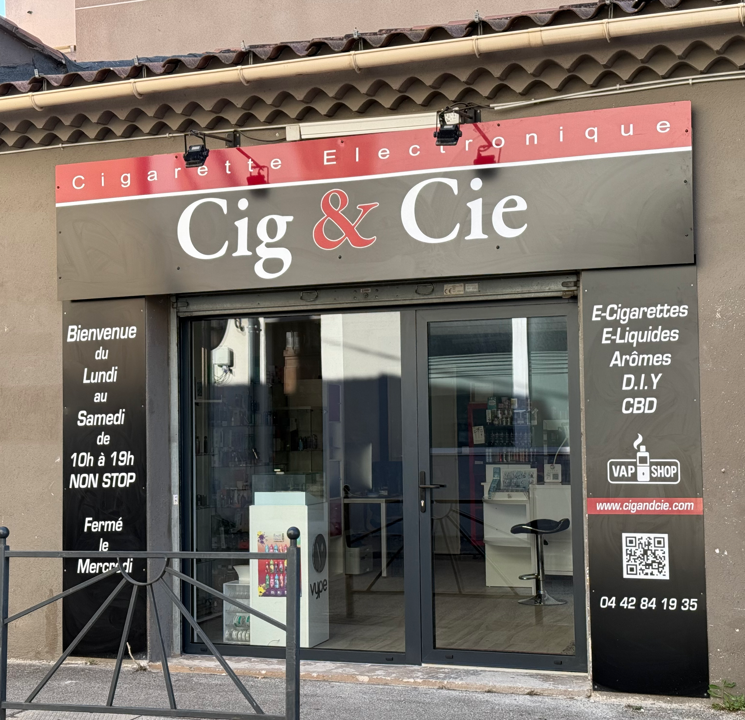 Devanture du magasin Cig&Cie à La Ciotat