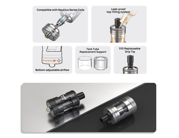 Kit Zelos X80 80W + Nautilus GT II - Aspire – Image 6