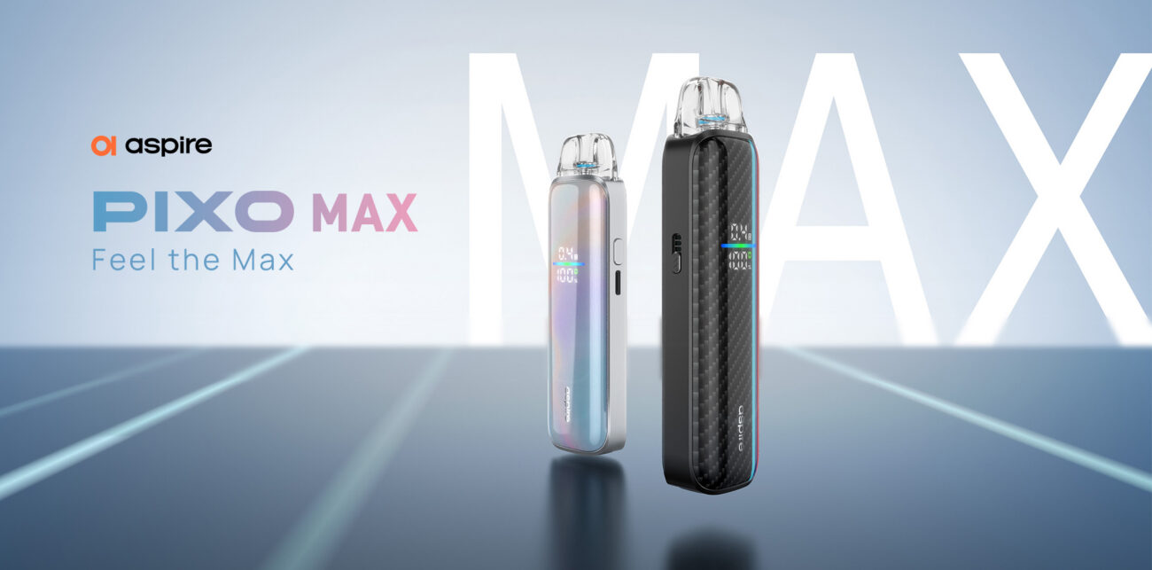 Kit Pod Pixo Max 2600mAh par Aspire décliné en plusieurs coloris élégants
