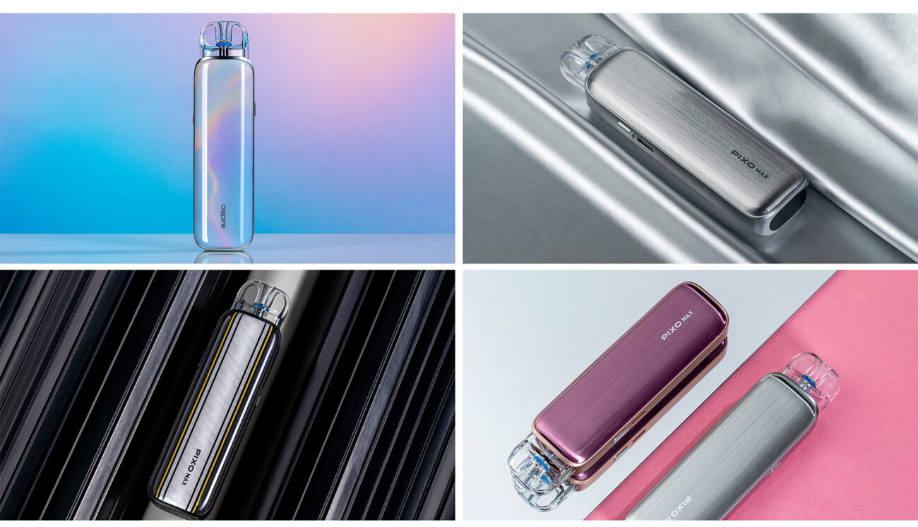 Kit Pod Pixo Max 2600mAh par Aspire décliné en plusieurs coloris élégants