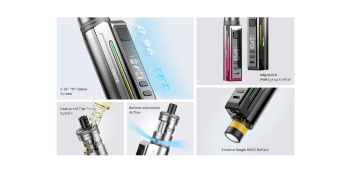 Kit Zelos X80 80W + Nautilus GT II - Aspire – Image 4