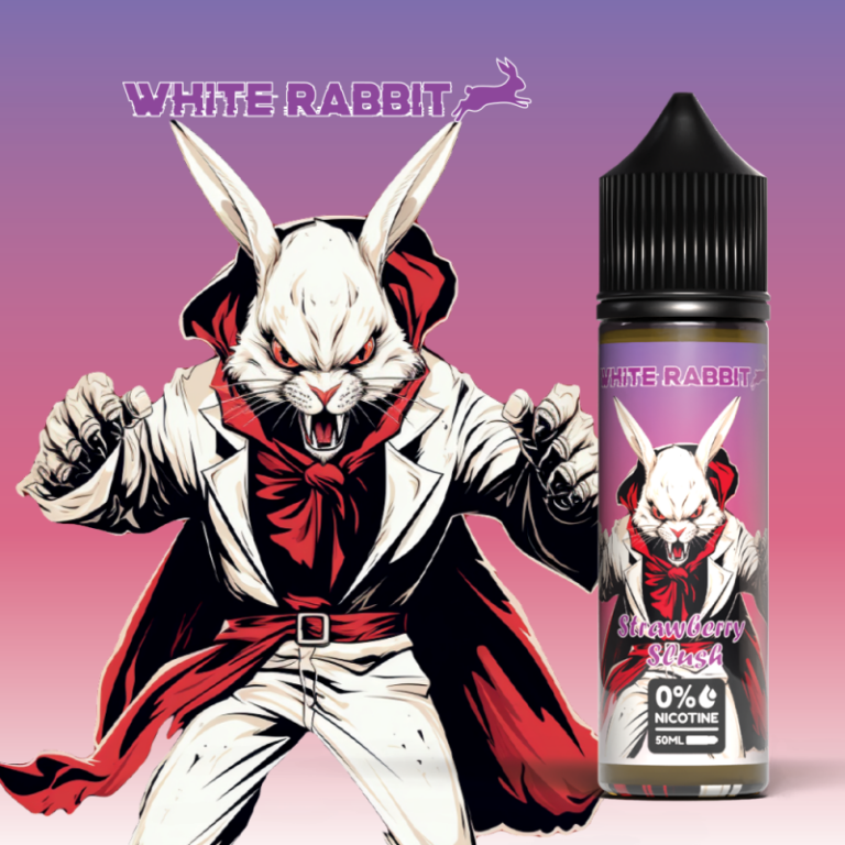 E-liquide White Rabbit saveur fraîche et fruitée granité fraise