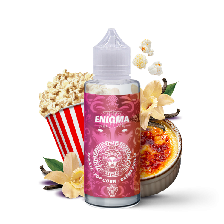 Enigma 100ml e-liquide vanille pop-corn crème brûlée