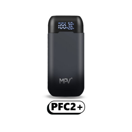 Chargeur powerbank 18W 2 accus 18650 20700 21700 4A 2x2A écran LCD USB-C USB 2 adaptateurs