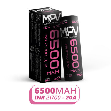 Chargeur High Drain 21700 INR 6500mAh 13A continu 20A Pulse 60W pôle plat 72g