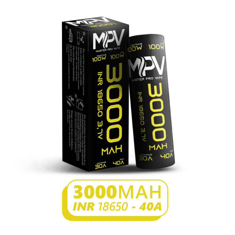Autonomie phénoménale 18650 INR 3000mAh 20A continu 40A pulse 75W mono 150W double 300 cycles