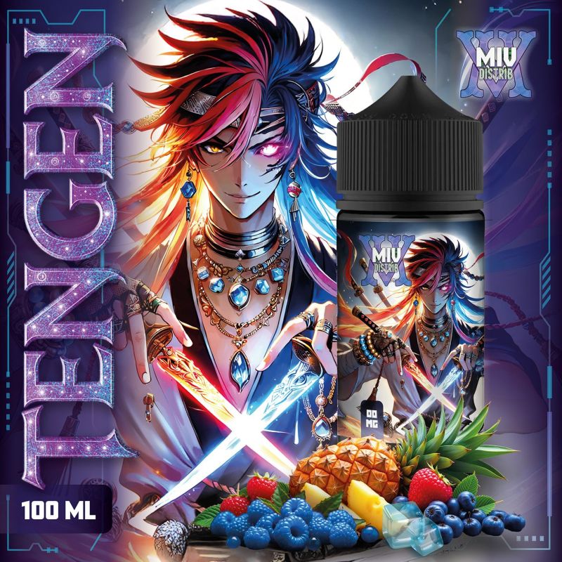 Miv Distrib Tengen 100ml e-liquide baies sauvages framboise bleue ananas
