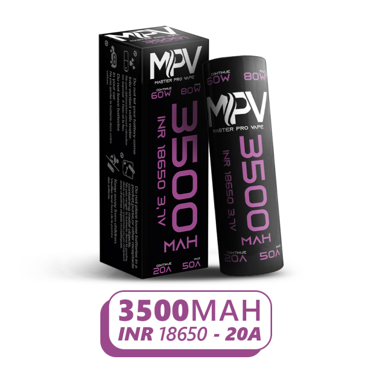 Autonomie MAXIME 18650 INR 3500mAh 3250mAh utile 10A continu 20A pulse 42W 84W Japon