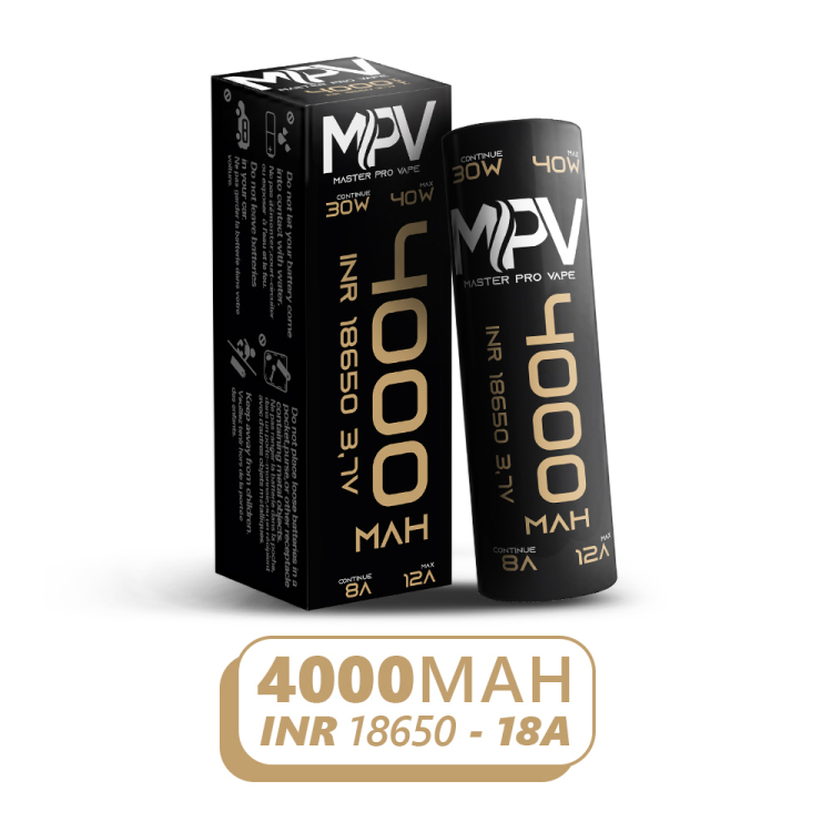 Autonomie RECORD 18650 INR 4000mAh 2.5V 9A continu 18A pulse 30W 60W CE 600 cycles