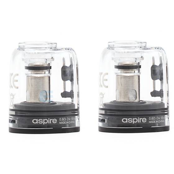 Cartouches Fluffi Dual Mesh Aspire 3,5 ml en pack de 2 pour vape DL et RDL