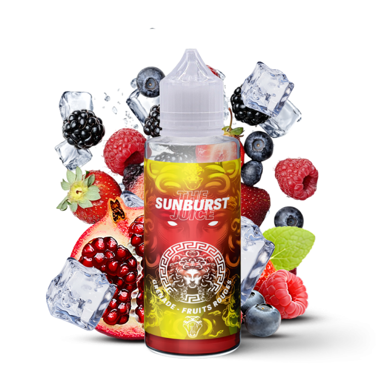 Sunburst 100ml e-liquide fruits rouges grenade