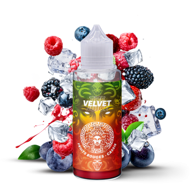 Velvet 100ml, The MDS Juice, e-liquide fruits rouges cassis, e-liquide fruité élégant, e-liquide sans nicotine, France
