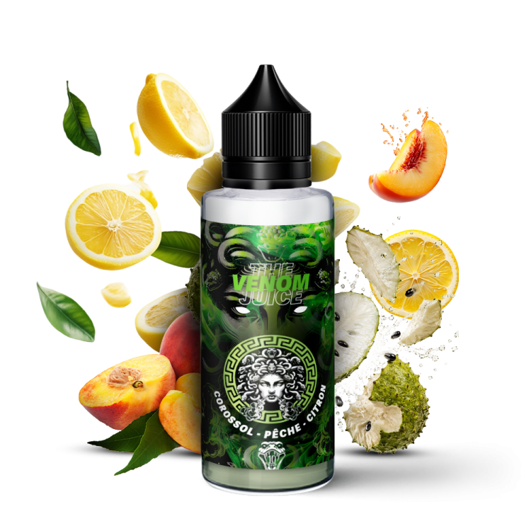 Venom 100ml e-liquide corossol pêche citron