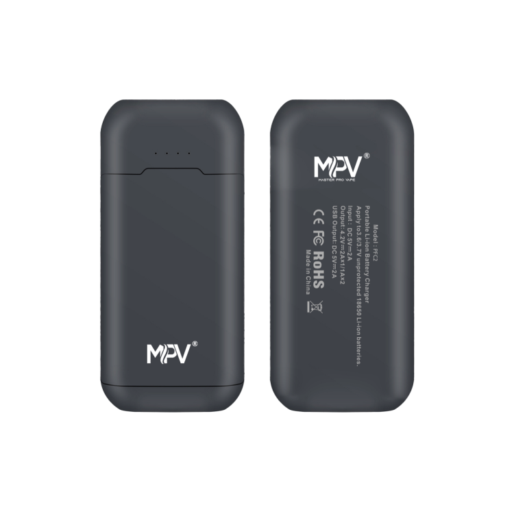 Chargeur powerbank 2 accus 18650 2A 1A décharge profonde USB-C nomade 2 fonctions