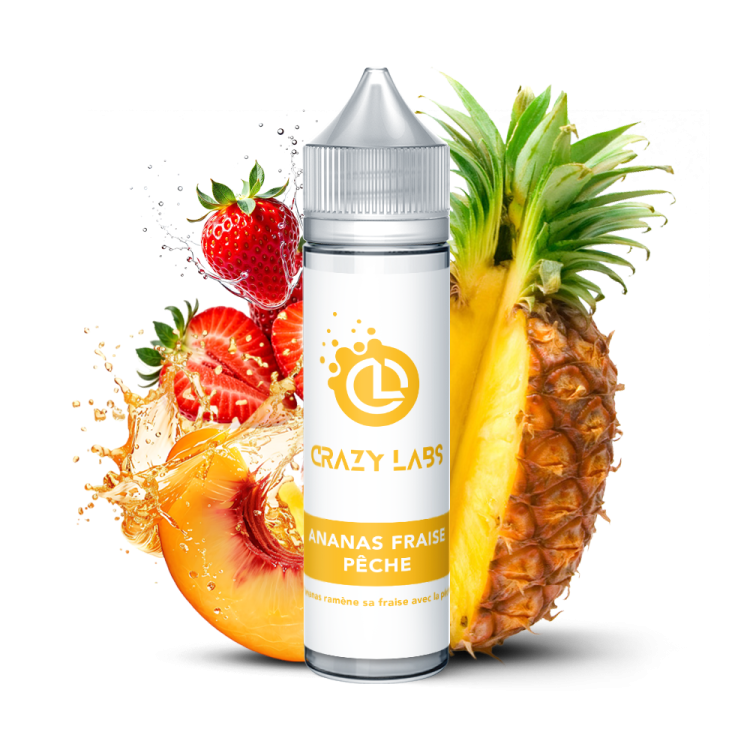 Ananas Fraise Pêche 50ml e-liquide ananas fraise pêche