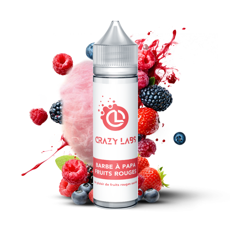 Barbe à Papa Fruits Rouges 50ml e-liquide barbe à papa fruits rouges