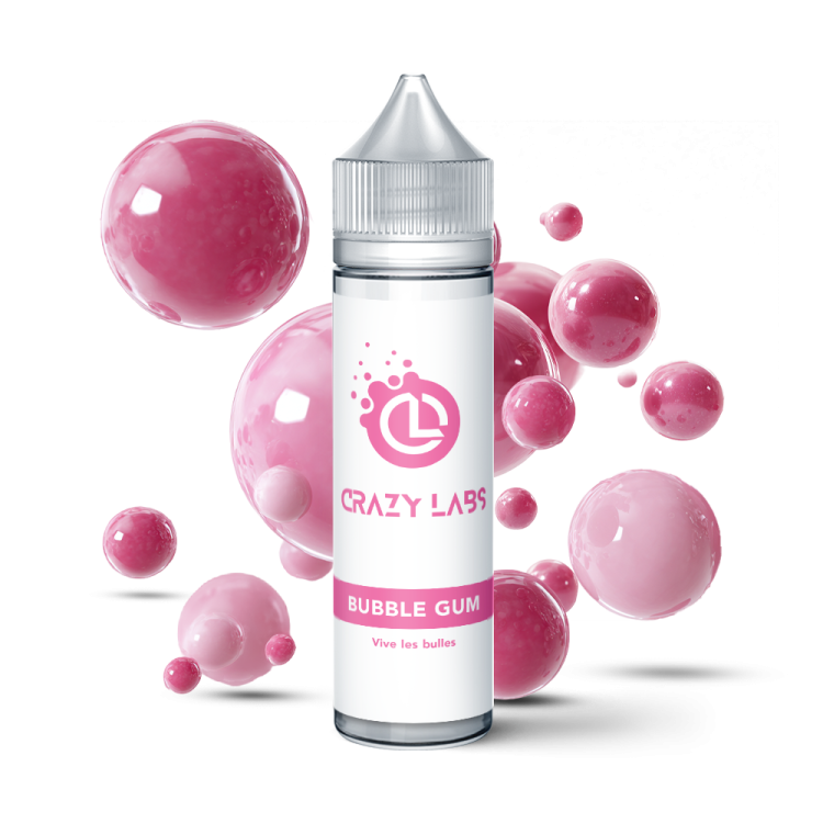 Bubble Gum 50ml e-liquide chewing-gum rose