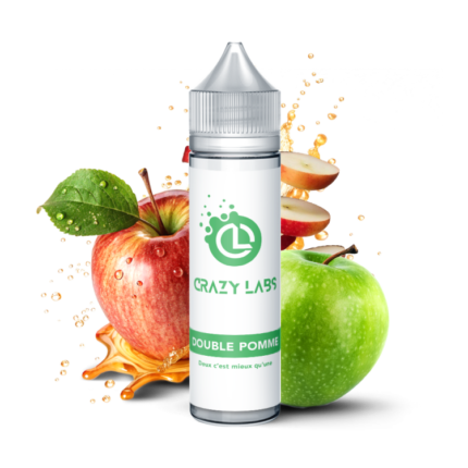 Double Pomme 50ml e-liquide pomme rouge et verte