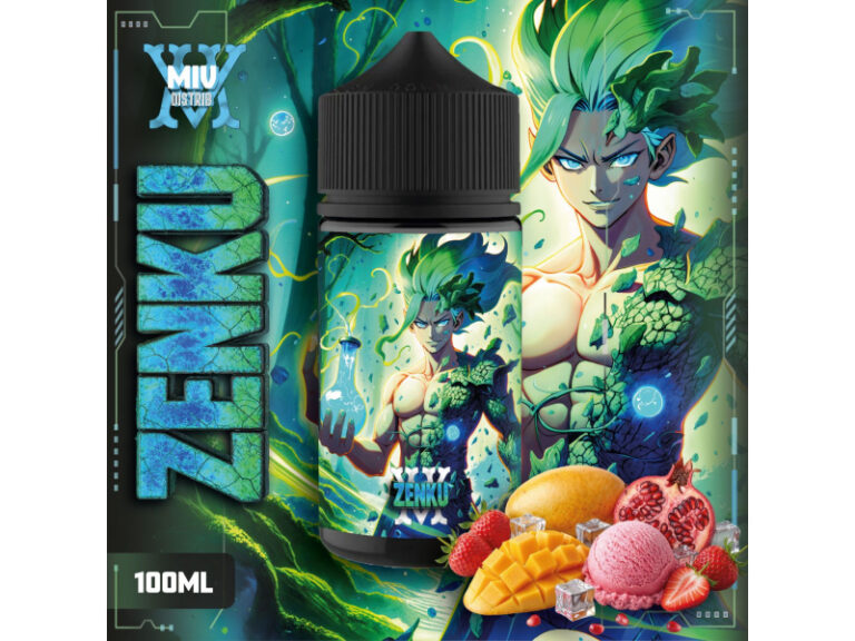 Miv Distrib Zenku 100ml e-liquide mangue philippine grenade fraise glacée