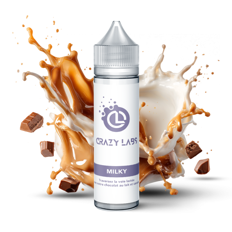 Milky 50ml e-liquide lait frais et caramel chocolaté