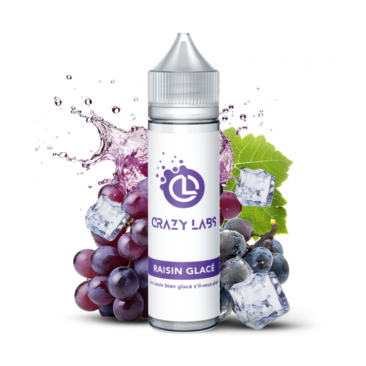 Raisin Glacé 50ml - Crazy Labs Raisin Glacé 50ml e-liquide fruité frais