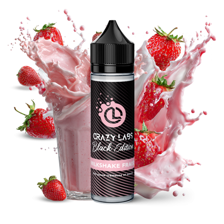 Milkshake Fraise 50ml e-liquide gourmand