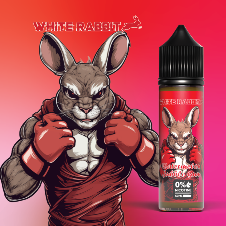 E-liquide White Rabbit saveur fruitée bonbon et régressive