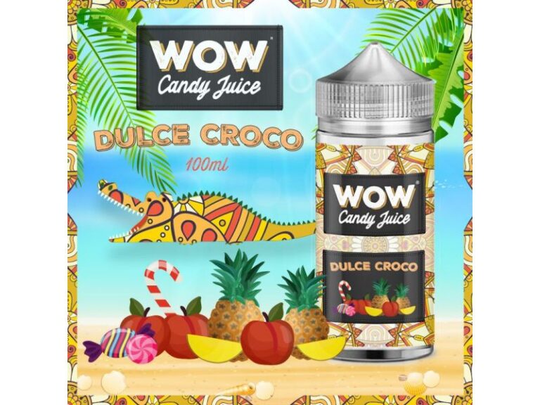Wow Candy Juice Dulce Croco 100ml e-liquide brugnon ananas