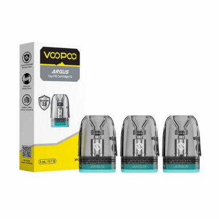 Cartouches Argus Top Fill V2 Voopoo 3 ml en pack de 3 pour vape RDL et MTL