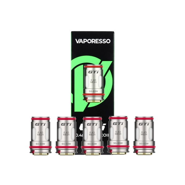 Résistances GTI Vaporesso mesh en pack de 5 pour vape DL aérienne