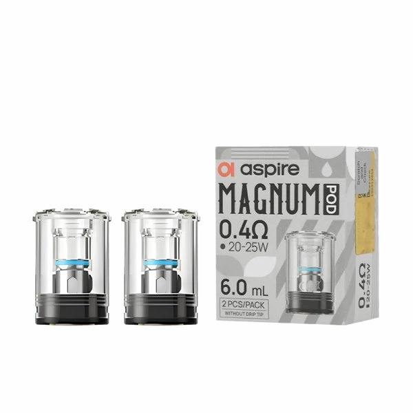 Cartouches Magnum Aspire 6 ml en pack de 2 pour vape DL et RDL