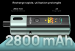 Pod Fluffi Pro Aspire avec batterie 2800 mAh et puissance réglable.