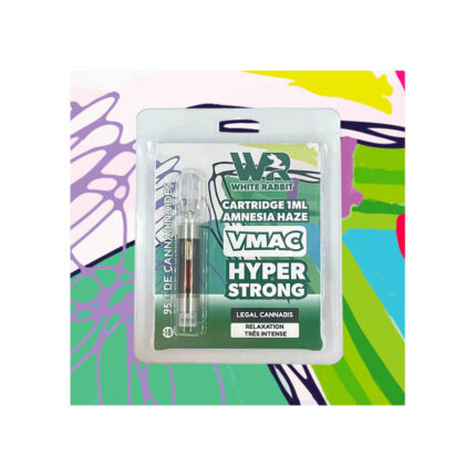 Cartouche VMAC Hyper Strong Amnesia Haze 1ml White Rabbit vue frontale