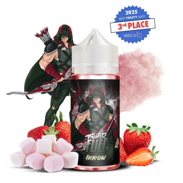 Irrow 100ml e-liquide fraise marshmallow barbe à papa