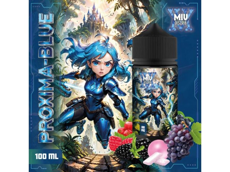 Miv Distrib Proxima Blue 100ml e-liquide raisin fruits des bois bubble gum