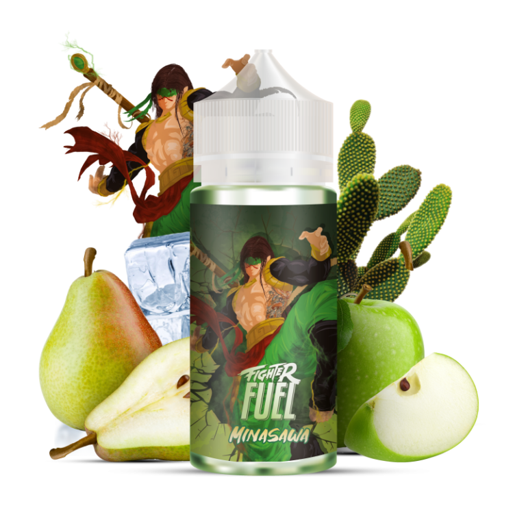 Minasawa 100ml e-liquide pomme poire cactus
