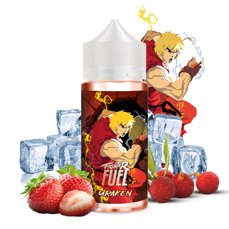 Uraken 100ml - Fighter Fuel Uraken 100ml e-liquide fraise arbouse