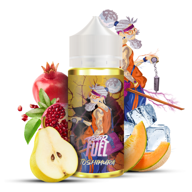 Toshimura 100ml e-liquide poire melon grenade