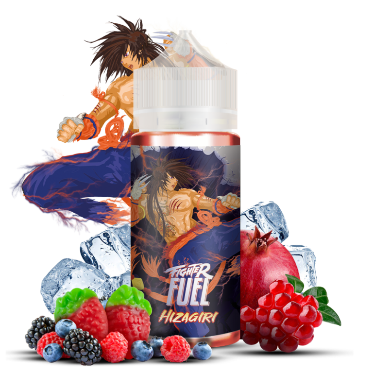 Hizagiri 100ml e-liquide fruits rouges grenade fraise