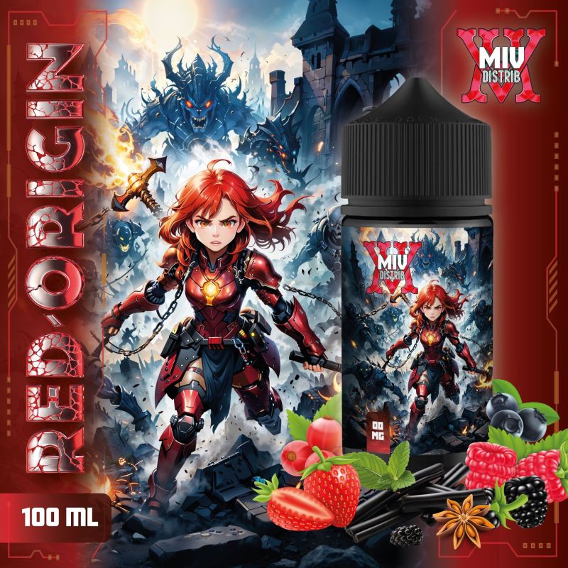 Miv Distrib Red Origin 100ml e-liquide fruits rouges anis réglisse
