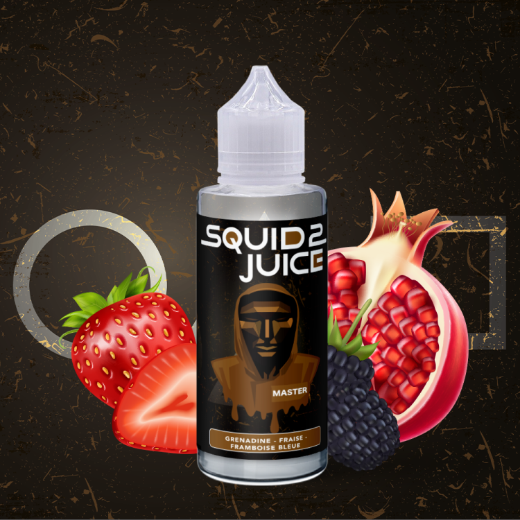 Master 100ml e-liquide grenadine fraise framboise bleue