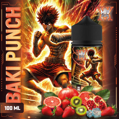Flacon de e-liquide Baki Punch 100ml par Miv Distrib Made In Vape