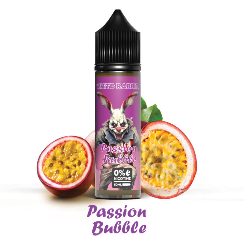 e-liquide fruit de la passion et bubble gum sans nicotine