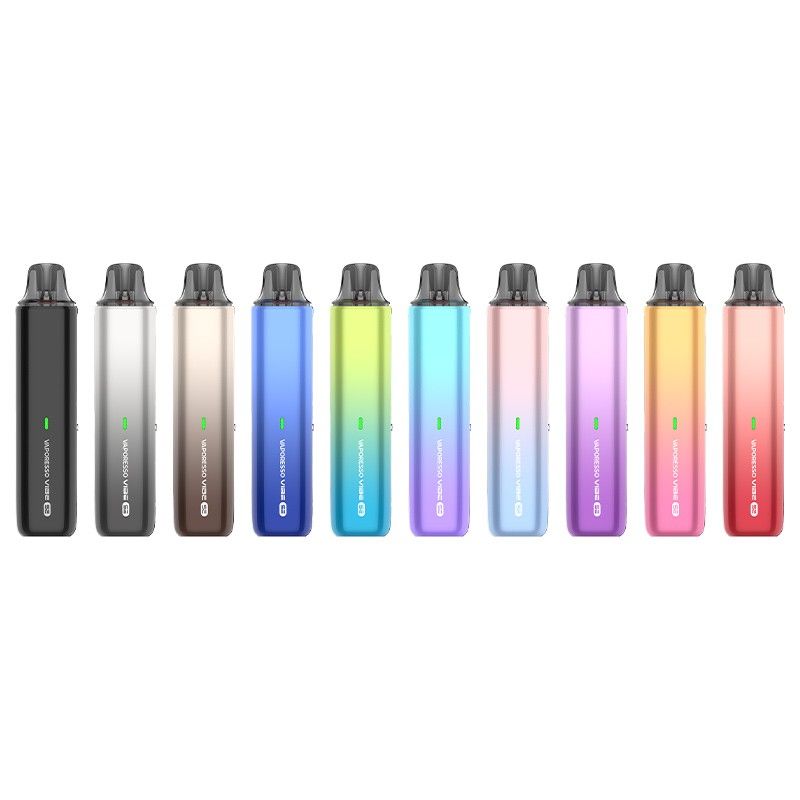 - Alt : Kit pod ergonomique et léger Vibe SE de la marque Vaporesso en polycarbonate