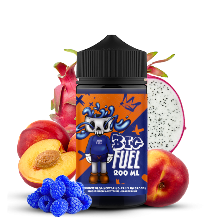 E-liquide Framboise Bleue Nectarine Fruit du Dragon 200ml - Big Fuel (Maison Fuel)
