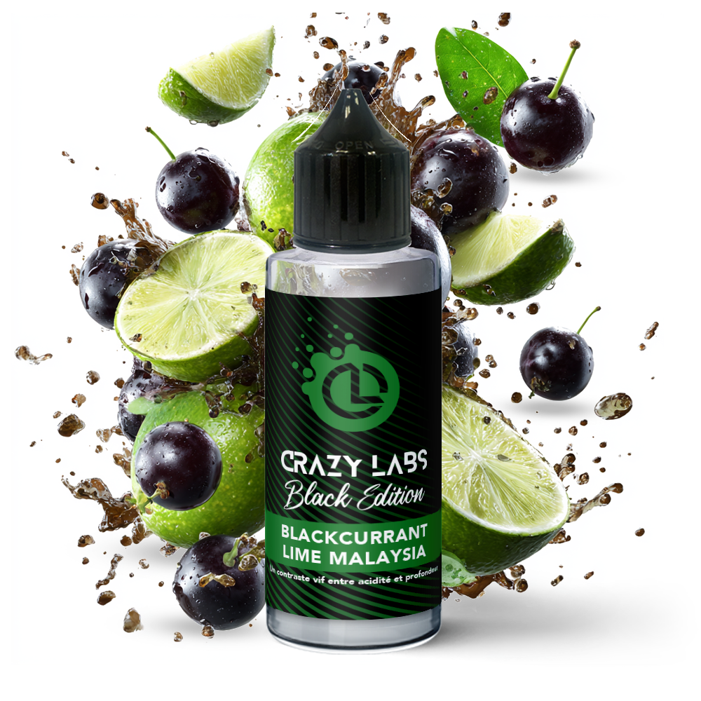 BlackCurrantLimeMalaysia_140ml E-liquide Blackcurrant Lime (Cassis Citron Vert) 100ml - Crazy Labs Black Edition (Malaysia)