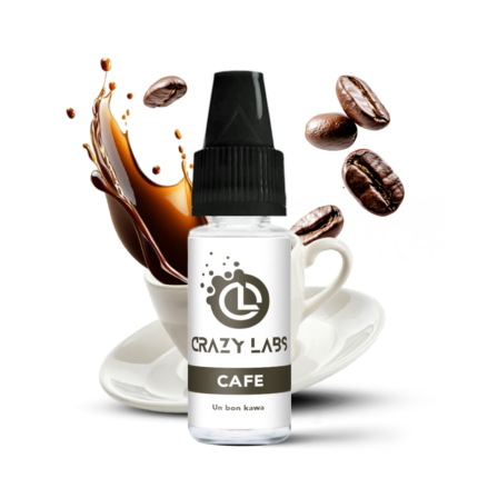 Flacon de e-liquide Café 10ml de la marque Crazy Labs