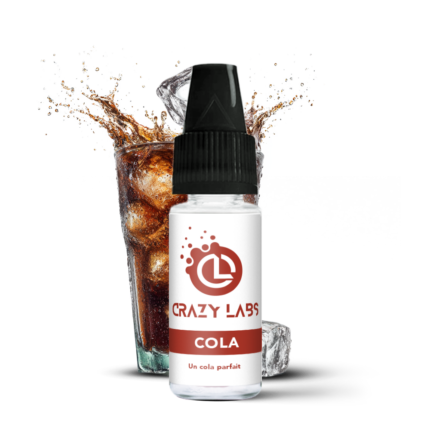 Flacon de e-liquide Cola 10ml de la marque Crazy Labs