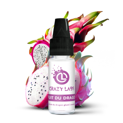 Flacon de e-liquide Fruit du Dragon 10ml de la marque Crazy Labs