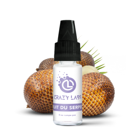 Flacon de e-liquide Fruit du serpent 10ml par la marque Crazy Labs